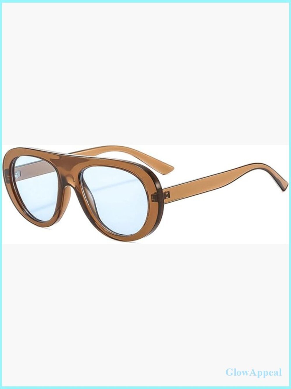 Vintage Oversized Pilot Sunglasses UV400 Retro Square Shades